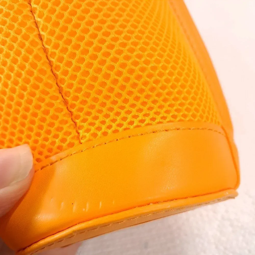 Veuve Clicquot Champagne Bottle Jacket Insulated Zippered Tote Orange mesh Coozy